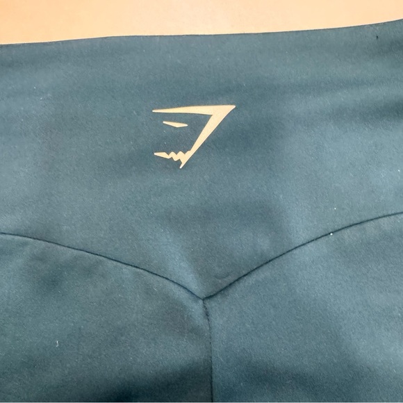 GYMSHARK High Waisted Training /Bike Shorts in Teal Size SMALL NWOT - Picture 4 of 9